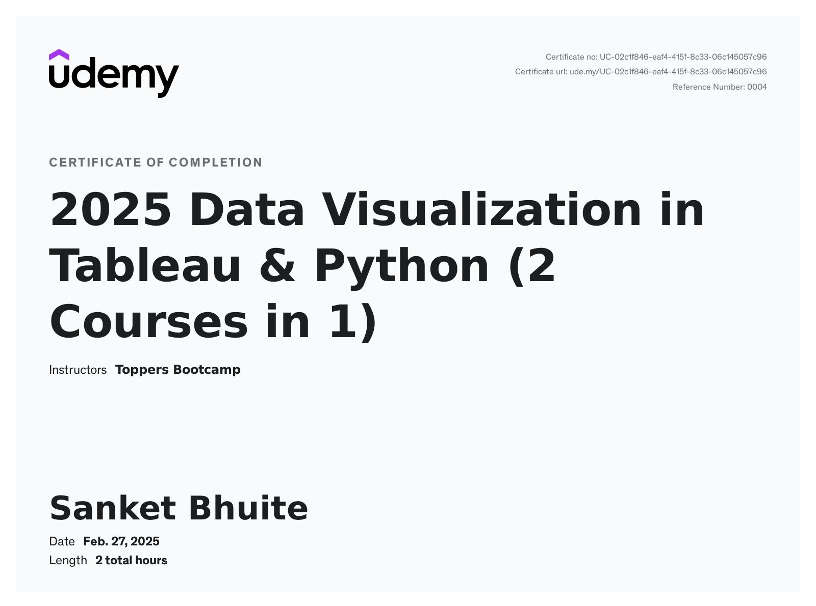 Certificate 19