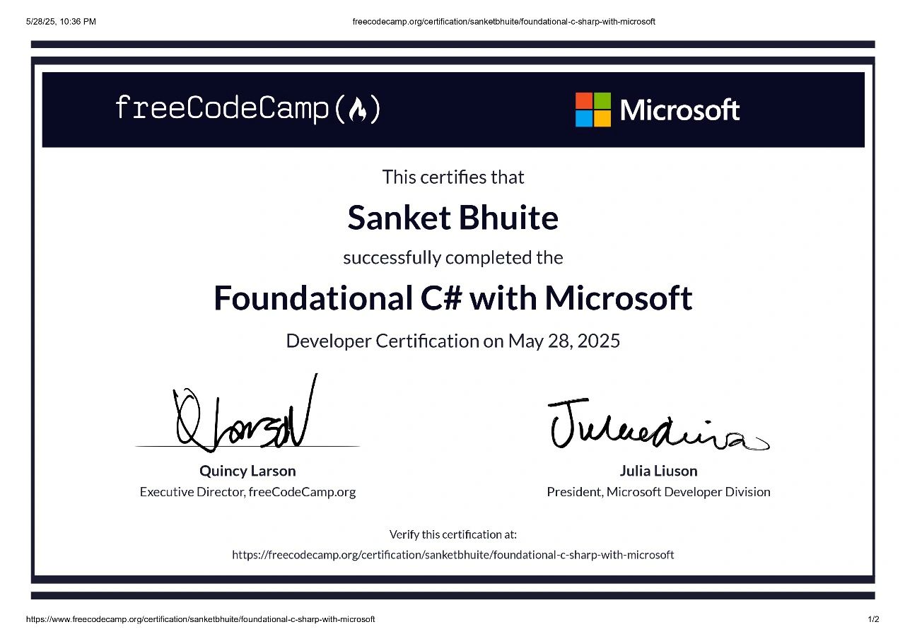 Certificate 3